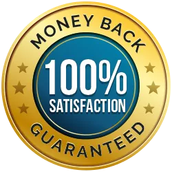 100% Money Back Guarantee Seal